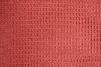 Waffelpique Nelson in uni Terracotta Detailbild