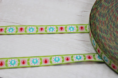 Webband Yummy Pear Birnen - hellgrün