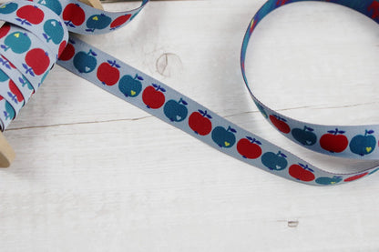 Webband mit Äpfeln Design by Graziela auf Rolle