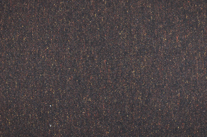 Wolltweed Benny meliert Dunkelbraun Detailbild