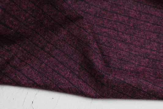 Wollgemisch mit Linien in Fuchsia