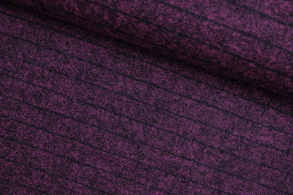 Wollgemisch mit Linien in Fuchsia quer