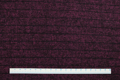 Wollgemisch mit Linien in Fuchsia Maßstab