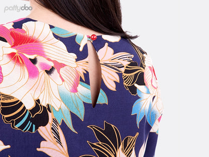 Schnittmuster Allie - Damenbluse und-kleid von Pattydoo