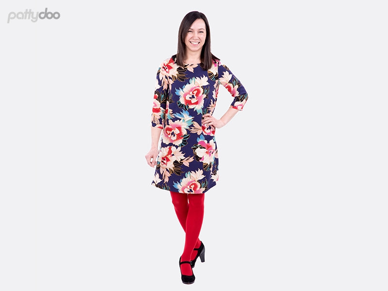 Schnittmuster Allie - Damenbluse und-kleid von Pattydoo