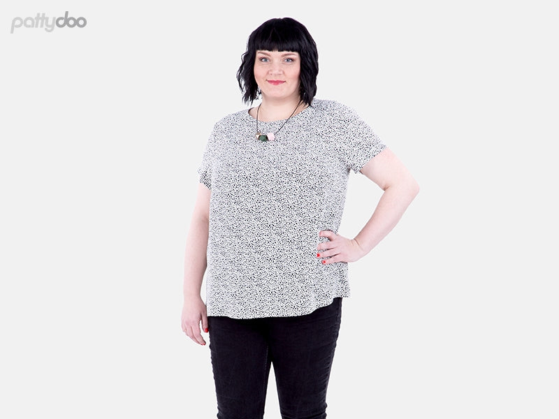Schnittmuster Allie - Damenbluse und-kleid von Pattydoo