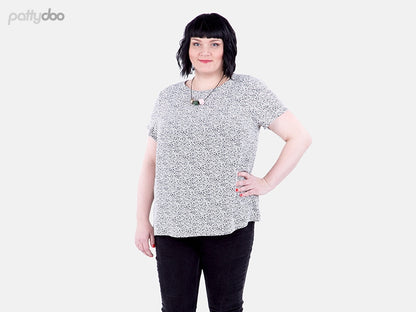 Schnittmuster Allie - Damenbluse und-kleid von Pattydoo
