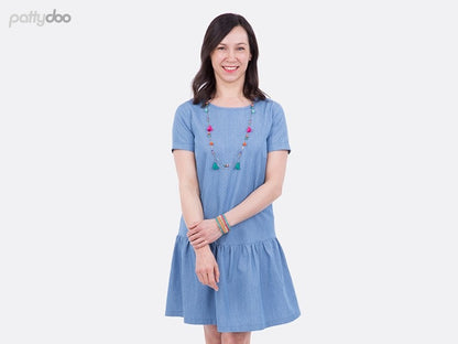 Schnittmuster Allie - Damenbluse und-kleid von Pattydoo