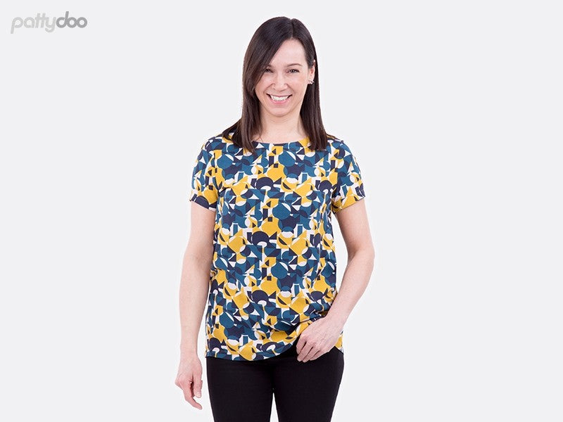 Schnittmuster Allie - Damenbluse und-kleid von Pattydoo