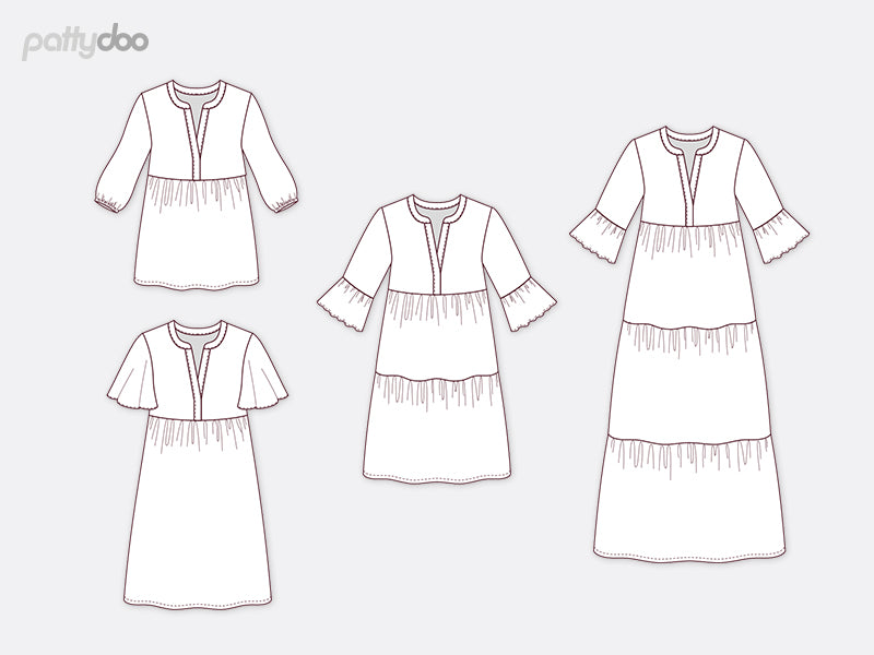 Stufenkleid und -tunika Angeln von pattydoo