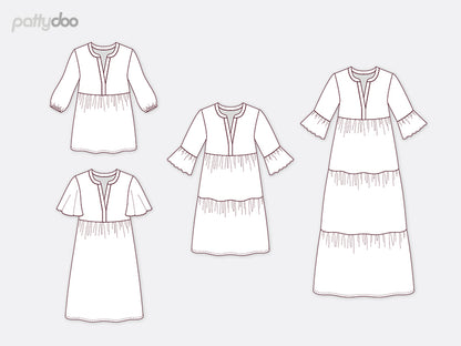 Stufenkleid und -tunika Angeln von pattydoo